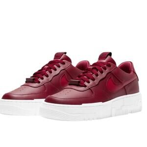 NIKE Women’s Air Force 1 Pixel Team Red/ White Sneakers -Size 6